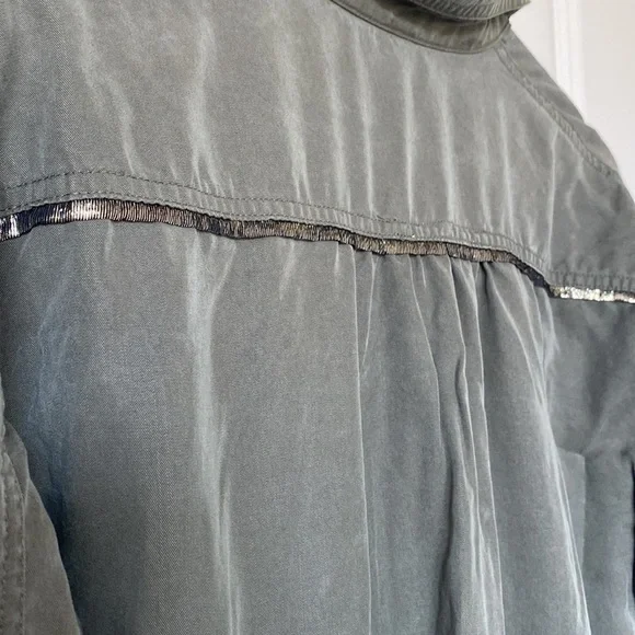 FREE People Women's Moss Off Campus Button Down Shirt Small - Picture 7 of 10